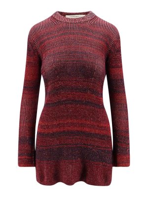 GOLDEN GOOSE: short dresses - Knitted multicolor mini dress
