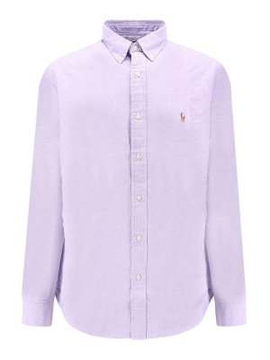 POLO RALPH LAUREN: camicie - Camicia in cotone con ricamo logo multicolor