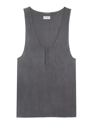 SAINT LAURENT: Tops & Tank tops - Silk tank top