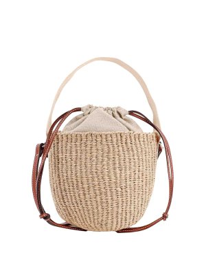 CHLOE': cross body bags - Rafia bucket bag. in partnership