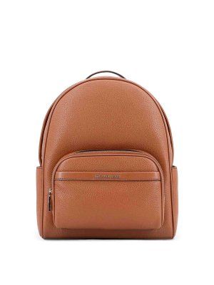 MICHAEL KORS: backpacks - Bex leather backpack with frontal logo patch