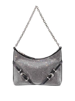 GIVENCHY: cross body bags - Shoulder bag with all-over rhinestones