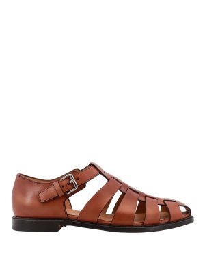 CHURCH'S: sandals - Fisherman leather sandals