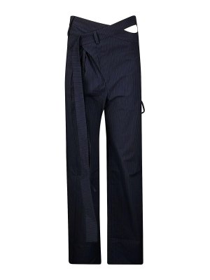OTTOLINGER: Trousers Shorts - Signature Wrap Suit Pants