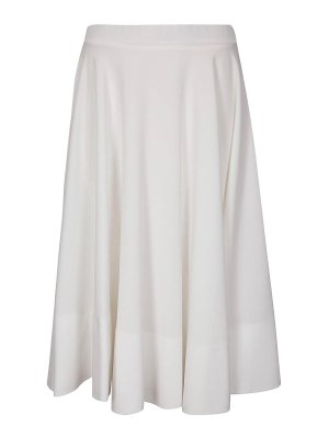 STEFANO MORTARI: ニーレングススカート＆ミディ丈 - 膝丈/ミディスカート - 白