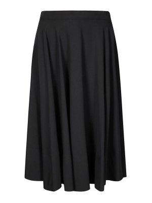 STEFANO MORTARI: ニーレングススカート＆ミディ丈 - 膝丈/ミディスカート - 黒