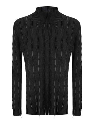 INSTITUTION: U-Boot-Ausschnitt - U-Boot-Pullover - Schwarz