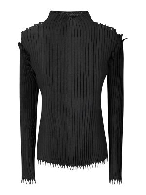 INSTITUTION: Tops & Tank tops - Shoelaces Trimmed Jersey Top