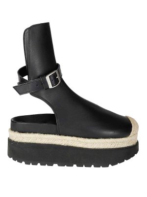 Sacai: Mules - Sandalen - Schwarz
