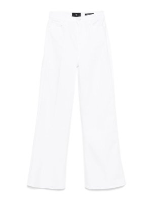 7 FOR ALL MANKIND: Bootcut - Bootcut Jeans - Weiß