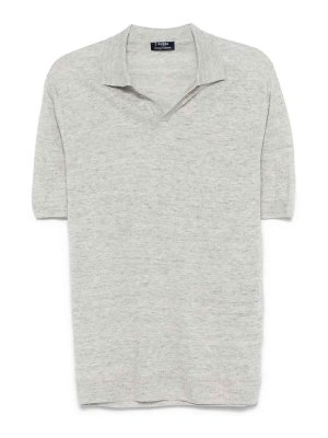 BARBA NAPOLI: Strickpullover mit Rundhalsausschnitt - Rundhalspullover - Weiß