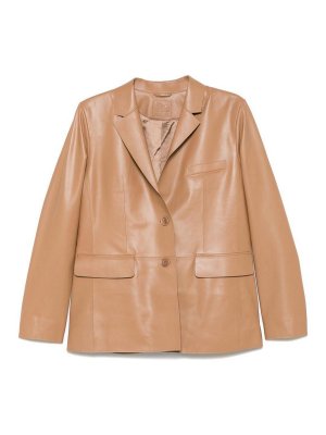 ジャケット BARBA Women Leather Jackets GP2LT400002 Brown Barba Leather blazer - Brown - Women | GP2LT400002 | thebs.com