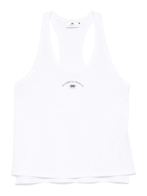 ELISABETTA FRANCHI: Tops & Débardeurs - Top - Blanc