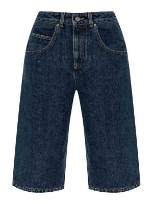 GIVENCHY: Trousers Shorts - `Curved Side` Denim Shorts