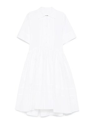 JIL SANDER: ニーレングスドレス - 膝丈ドレス - ベージュ