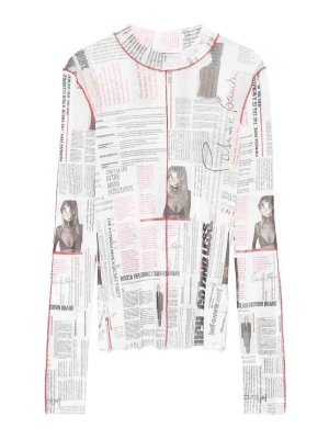 PATRIZIA PEPE: Suéteres con cuello pico - Suéter Cuello Redondo - Multicolor