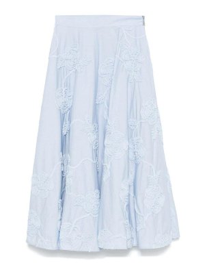 スカート PATRIZIA PEPE Women Mid Skirts 8G0448 A545C789 Blue Patrizia Pepe Skirt - Dark Blue - Women | 8G0448A545C789