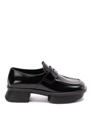 PRADA: Loafers & Slippers - Brushed Leather Loafers
