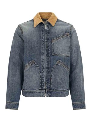 ジャケット・アウター ALEXANDER McQUEEN Alexander McQueen Leather Biker Jacket | Blue | FARFETCH JO