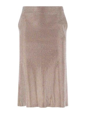 GIUSEPPE DI MORABITO: Knee length skirts & Midi - Midi skirt with rhinestones