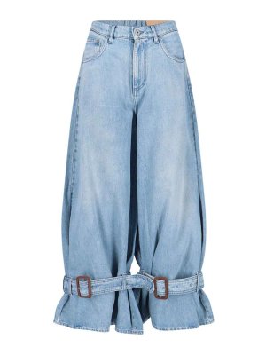 J.W. ANDERSON: bootcut jeans - Baggy jeans with buckle
