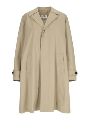 MM6 MAISON MARGIELA: ショートコート - ショートコート - ベージュ