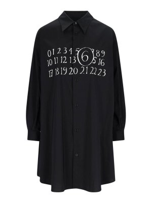 MM6 MAISON MARGIELA: maxi dresses - I dress in popeline