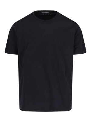 Tシャツ・カットソー MOSCHINO Men T Shirts 071602411555 Black Moschino - Black T-shirt mix with monochrome pocket and logo