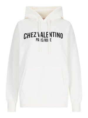 VALENTINO: Sweatshirts & Sweaters - Logo hooded sweatshirt