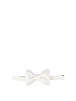 TOM FORD: Corbatas y pajaritas - Corbata - Blanco