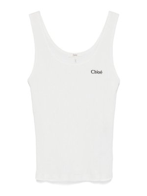 CHLOE': Tops & Débardeurs - Top - Blanc