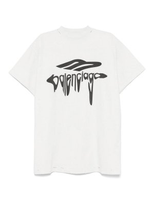 BALENCIAGA: Tシャツ - Tシャツ - グレー