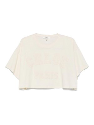 CHLOE': Tシャツ - Tシャツ - ベージュ