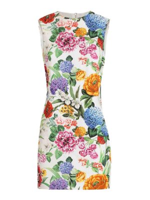 DOLCE & GABBANA: Vestidos media pierna - Vestido Midi - Blanco