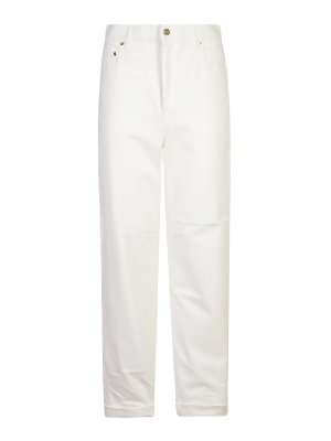 GOLDEN GOOSE: Jeans évasés - Jean Bootcut - Blanc