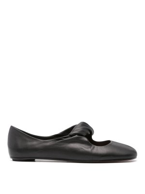 ALEXANDER MCQUEEN: flat shoes - Twist-Detailing Ballet Flats