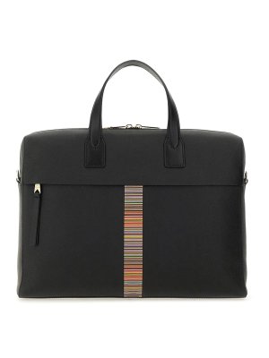 PAUL SMITH: borse a tracolla - Borsa a strisce logata