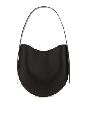Ferragamo Arch Black Matte Leather Bag - Black