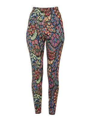 ETRO: leggings - Jacquard Wool Blend Top And Leggings