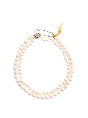 ネックレス・ペンダント Casablanca GRADIENT PEARL COLUMN NECKLACE METALLIC Casablanca GRADIENT PEARL COLUMN NECKLACE