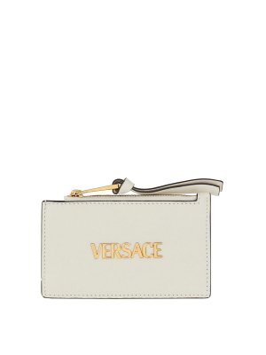 VERSACE: wallets & purses - Zipper Card Holder Tag