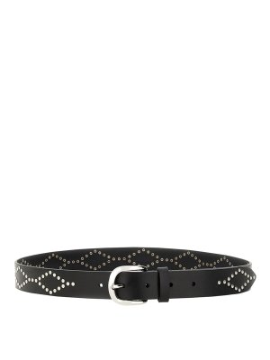 ベルト Ann Demeulemeester MONNA 3,5CM BELT WITH DOUBLE RINGS Ann Demeulemeester Monna 35Cm Belt With Double Rings