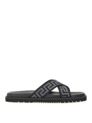 VERSACE: sandals - Sandal With Logo