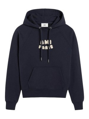 AMI PARIS: Sweatshirts & Sweaters - Hoodie With  Patch