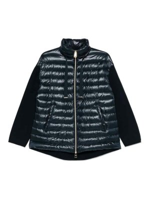 HERNO: casual jackets - Knit Detail Jacket