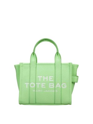MARC JACOBS: shopper - Tote Small In Pelle Colore Verde Menta