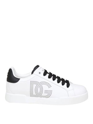 DOLCE & GABBANA: trainers - Sneakers Portofino Light leather in black