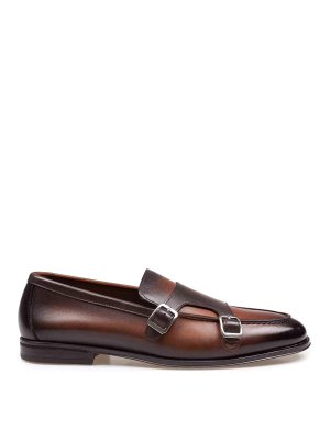 Doucal's: Loafers & Slippers - Doucals Double Bucke Adler Wooden Leather
