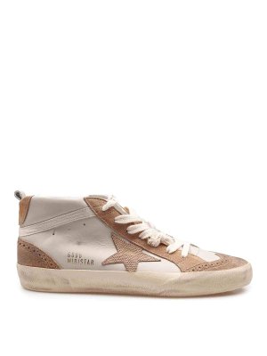 GOLDEN GOOSE: sneakers - Sneakers Mid Star In Pelle
