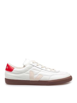 VEJA: trainers - Panker Sneakers in white and red leather